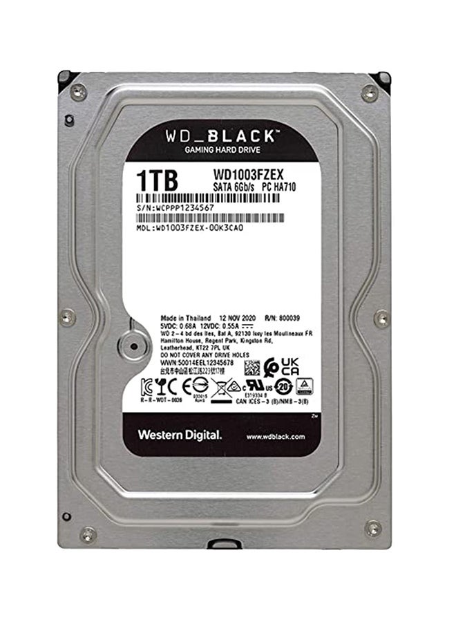WD - Black 1TB Performance Desktop Hard Disk Drive - 7200 RPM SATA 6Gb/s 64MB Cache 3.5 Inch 1.0 TB - Image 1