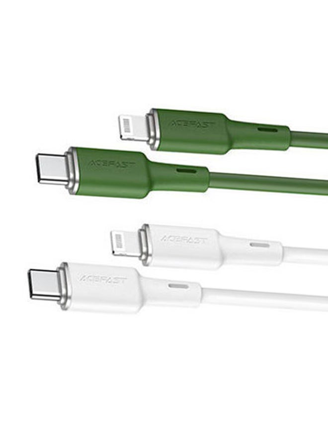 ACEFAST Usb-C To Lightning Zinc Alloy Silicone Charging Data Cable Pink  - Image 5