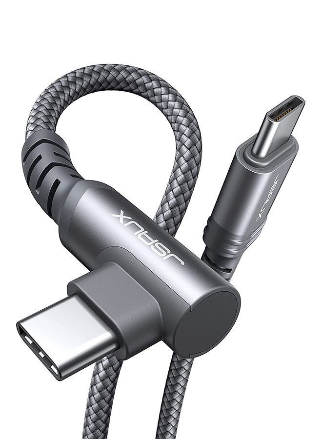 JSAUX - 2Pack Usb C-Usb C2.0 3A Flex Series 2M Grey - Image 1
