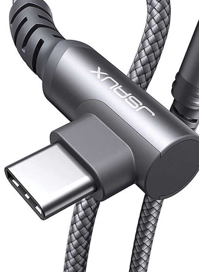 JSAUX - 2Pack Usb C-Usb C2.0 3A Flex Series 2M Grey - Image 1