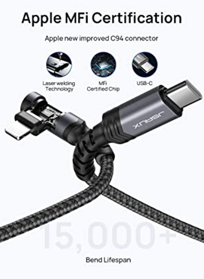 JSAUX - 2Pack Usb C-Usb C2.0 3A Flex Series 2M Grey - Image 1