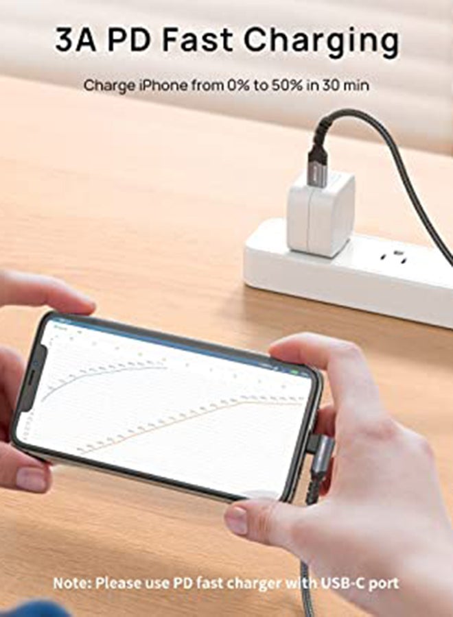 JSAUX - 2Pack Usb C-Usb C2.0 3A Flex Series 2M Grey - Image 1