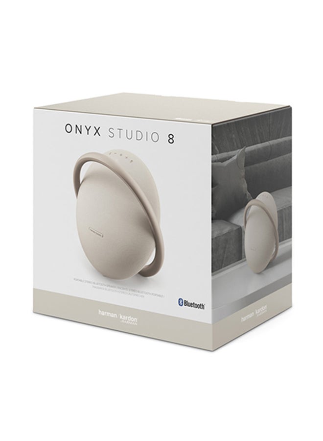 harman kardon - Harman Kardon Onyx Studio 8 Portable Stereo Bluetooth Speaker Beige - Image 1