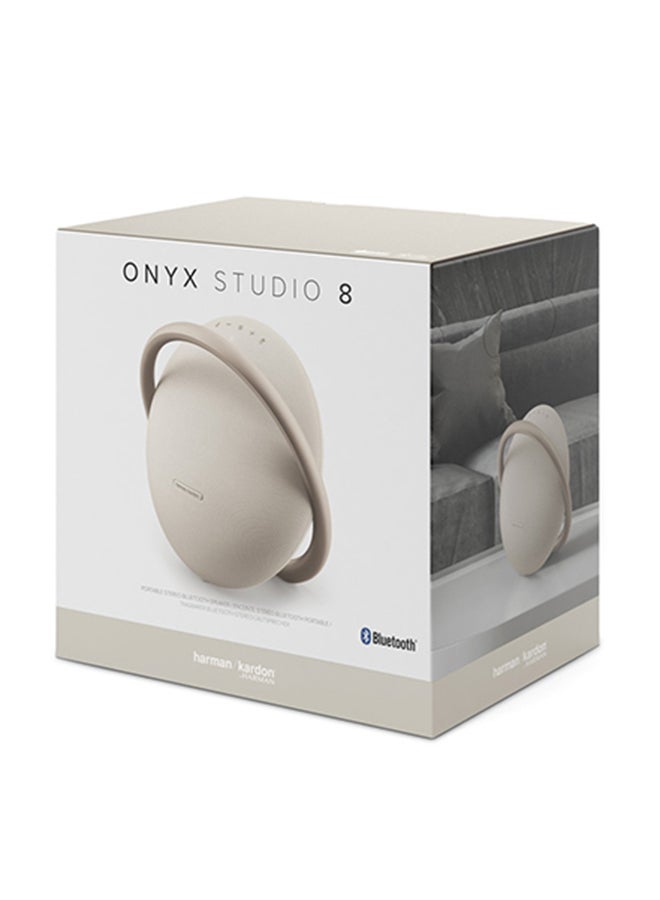 harman kardon - Harman Kardon Onyx Studio 8 Portable Stereo Bluetooth Speaker Beige - Image 1