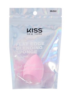 KISS Flat Edge Makeup Sponge Pink  - Image 1