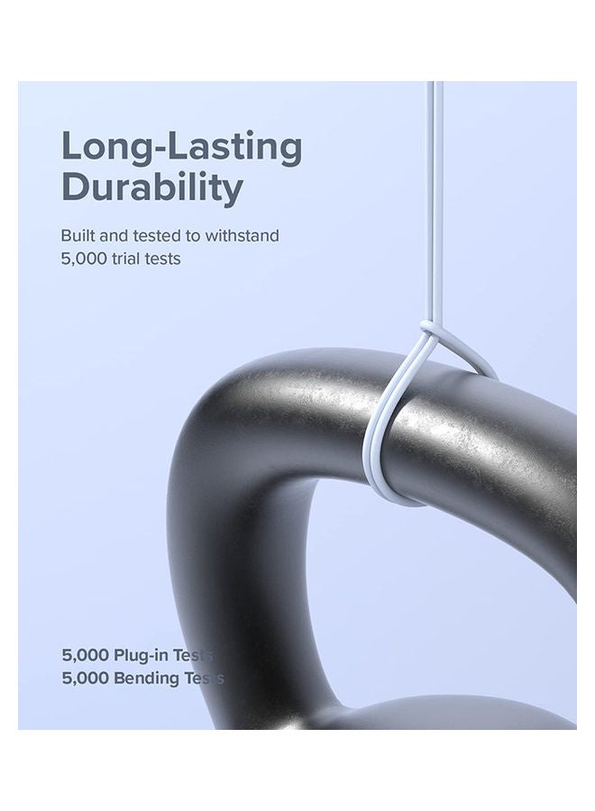 Ringke Fast Charging Pastel Cable USB Type C To Lightning 2m Long Lasting Auto Turn Off Charge Once Battery Is Full Blue  - Image 3