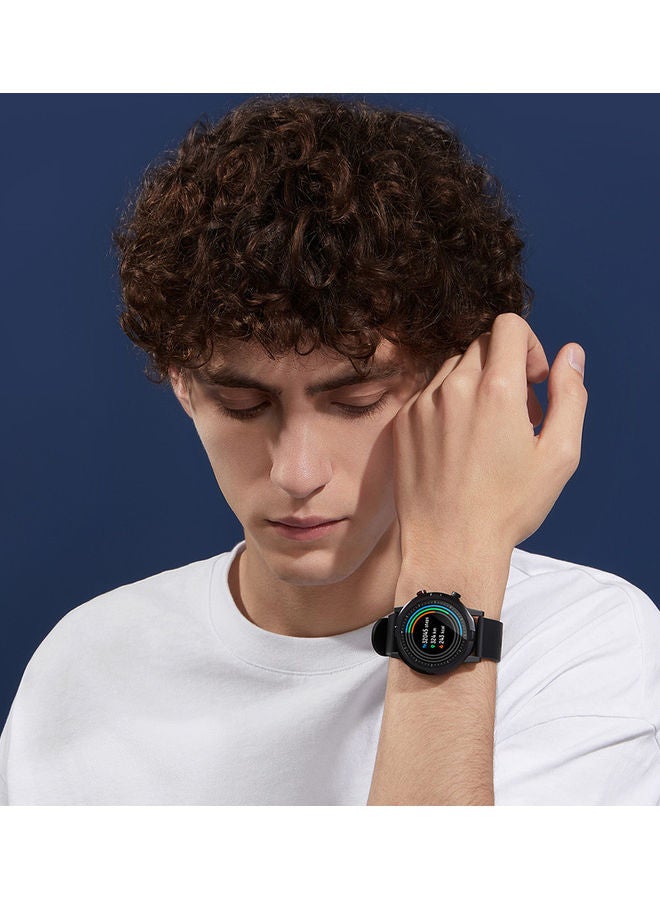Haylou - 2021 Newest Global Version Smart Watch LS05S 1.28 Inch Color Screen BT5.0 IP68 Waterproof Compatible with Android iOS Black - Image 1