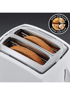 راسيل هوبز محمصة خبز من تشكيلة تيكستشرز تسع لشريحتين 850 W 21640 أبيض  - Image 2