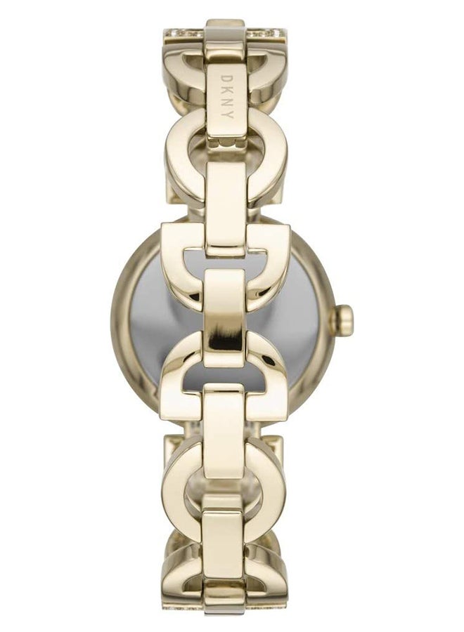 DKNY - Women's Strass Embellished Two-Tone Stainless Steel Round Analog Water Resistant Watch NY2850 - Image 1