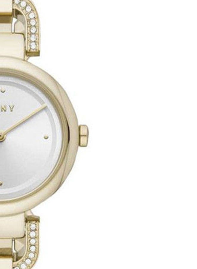DKNY - Women's Strass Embellished Two-Tone Stainless Steel Round Analog Water Resistant Watch NY2850 - Image 1