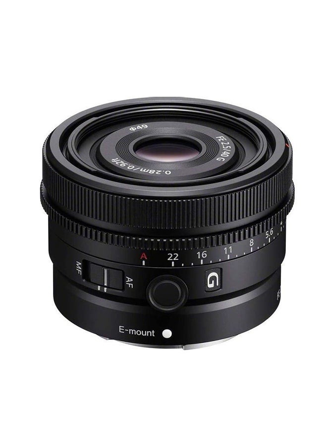 Sony - Sel40F25G | Vollformat Fe 40Mm F 2.5 G - Premium Serie Objektiv Mit Festbrennweite - Image 1