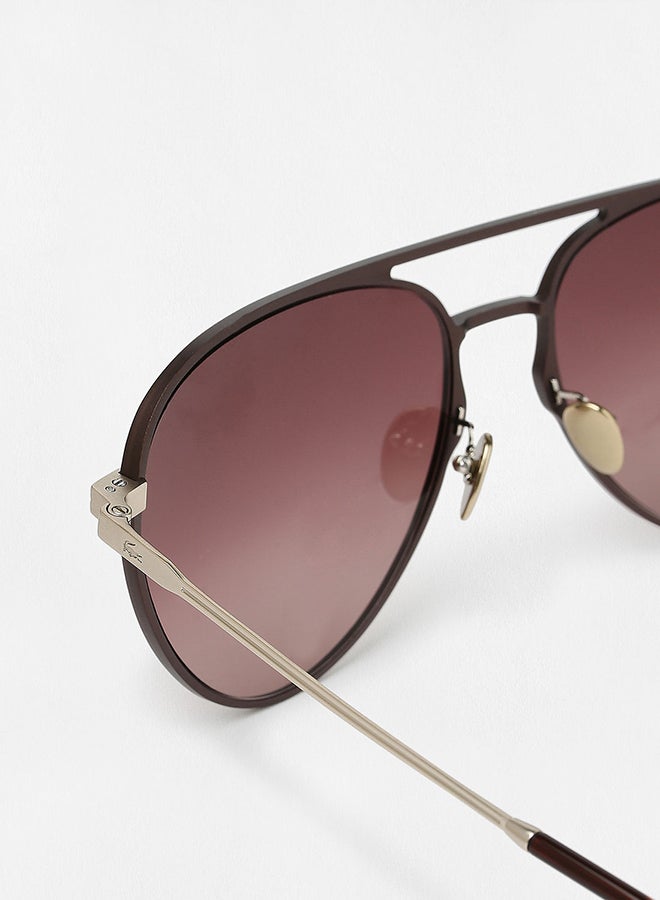 لاكوست نظارة شمسية بإطار آفياتور للرجال - Image 2