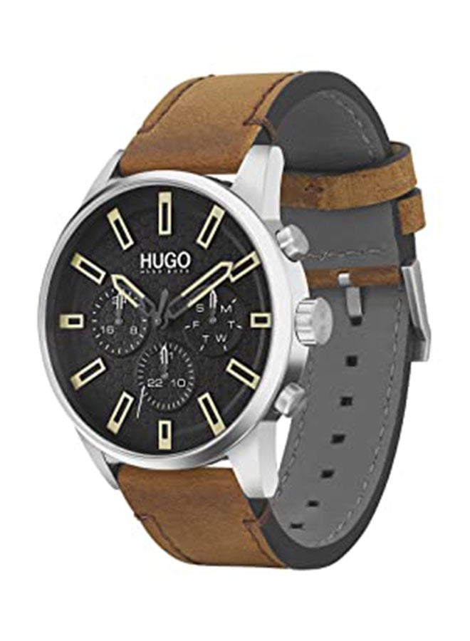 HUGO BOSS - Men's Wrist Watch chronograph leather HB153.0150 - Image 1