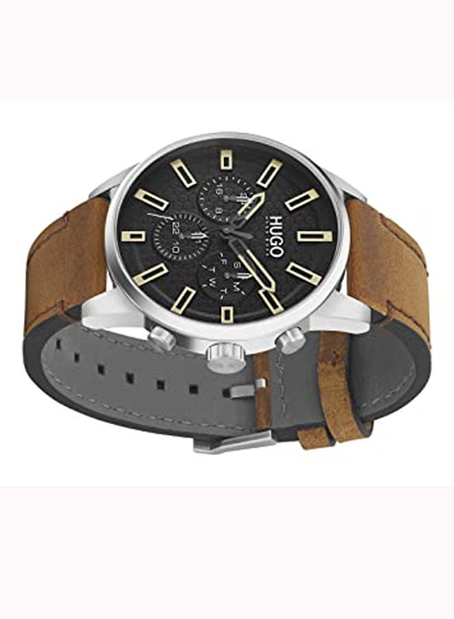 HUGO BOSS - Men's Wrist Watch chronograph leather HB153.0150 - Image 1