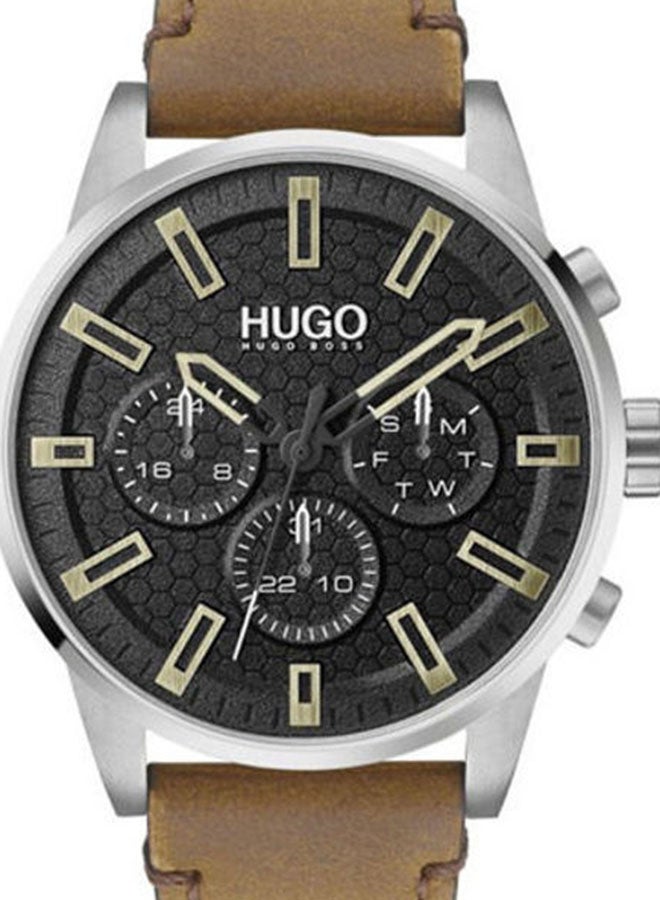 HUGO BOSS - Men's Wrist Watch chronograph leather HB153.0150 - Image 1