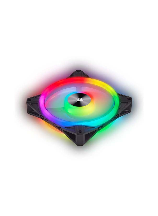 CORSAIR - QL Series, QL140 RGB, 140mm RGB LED Fan, Dual Pack with Lighting Node Core Black - Image 1