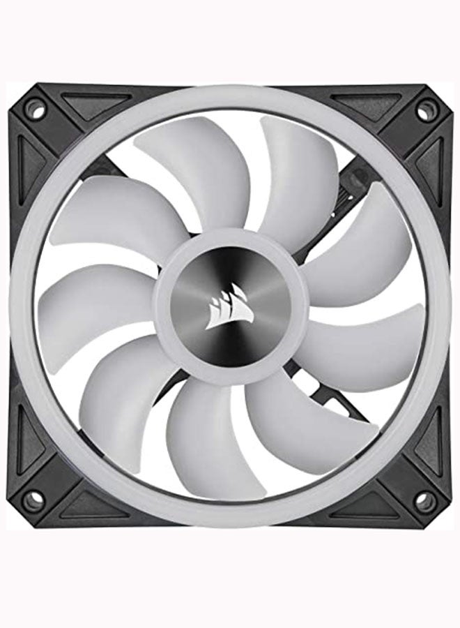 CORSAIR - QL Series, QL140 RGB, 140mm RGB LED Fan, Dual Pack with Lighting Node Core Black - Image 1