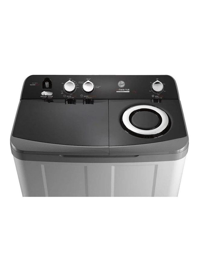 هوفر غسالة ملابس نصف أوتوماتيك 12 kg HW-HTTN12LSTO رمادي - Image 3