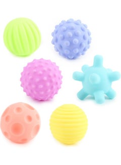 Baby Learning Toy 6 Pack Soft Textured Balls 20 x 1 x 24cm