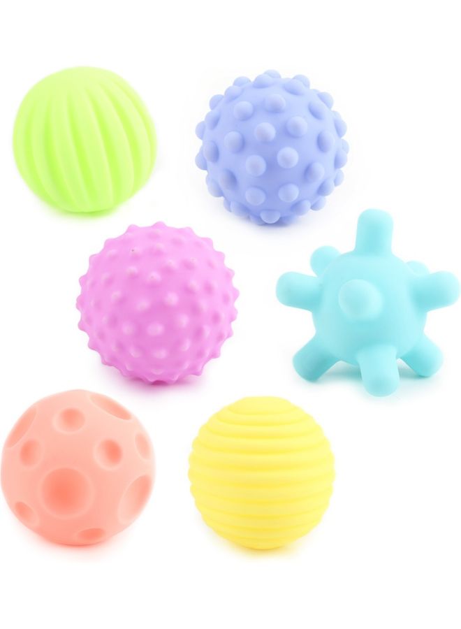 Moon - Baby Learning Toy 6 Pack Soft Textured Balls 20 x 1 x 24cm - Image 1