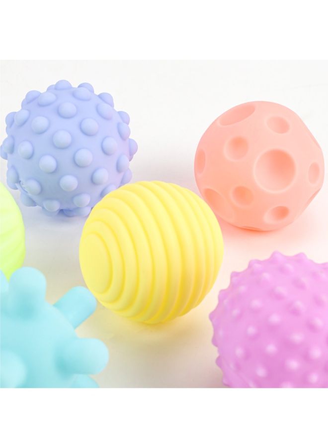 Moon - Baby Learning Toy 6 Pack Soft Textured Balls 20 x 1 x 24cm - Image 1
