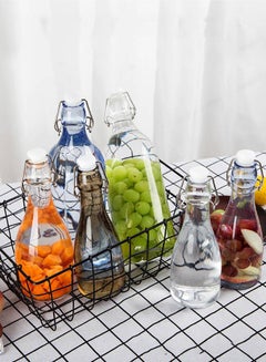 Generic Korken Bottle With Stopper Clear Glass 1L  - Image 5