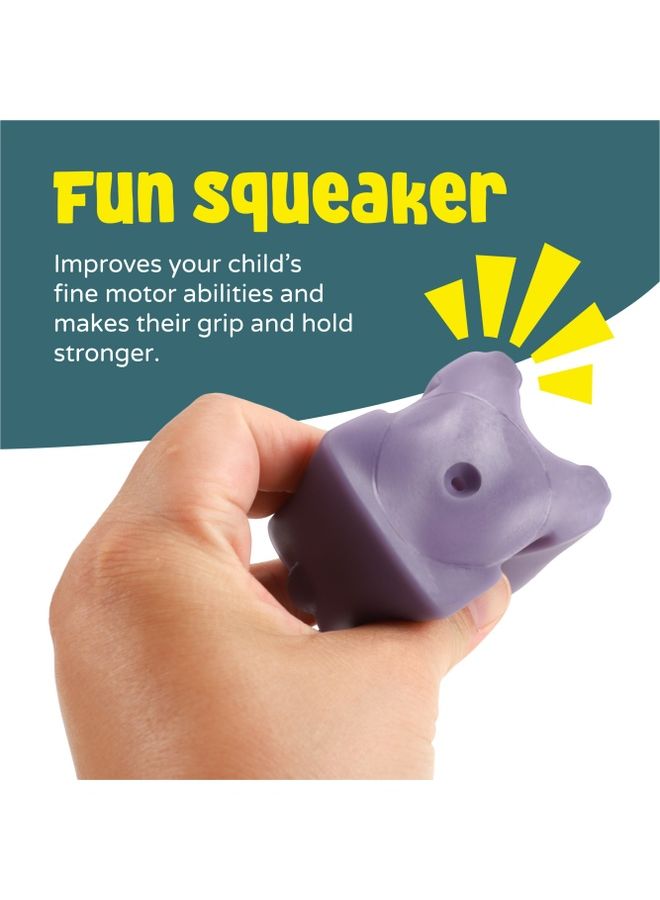 مون مجموعة كتل بناء الحيوانات من 9 قطع، لعبة تعليمية قابلة للضغط والتكديس - Image 4