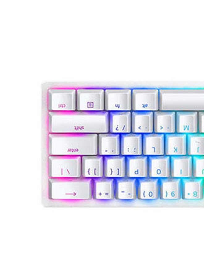 RAZER - Huntsman Mini 60% Gaming Keyboard: Fast Keyboard Switches, Linear Optical Switches, Chroma RGB Lighting, PBT Keycaps, Onboard Memory Snap Tap - White - Image 1