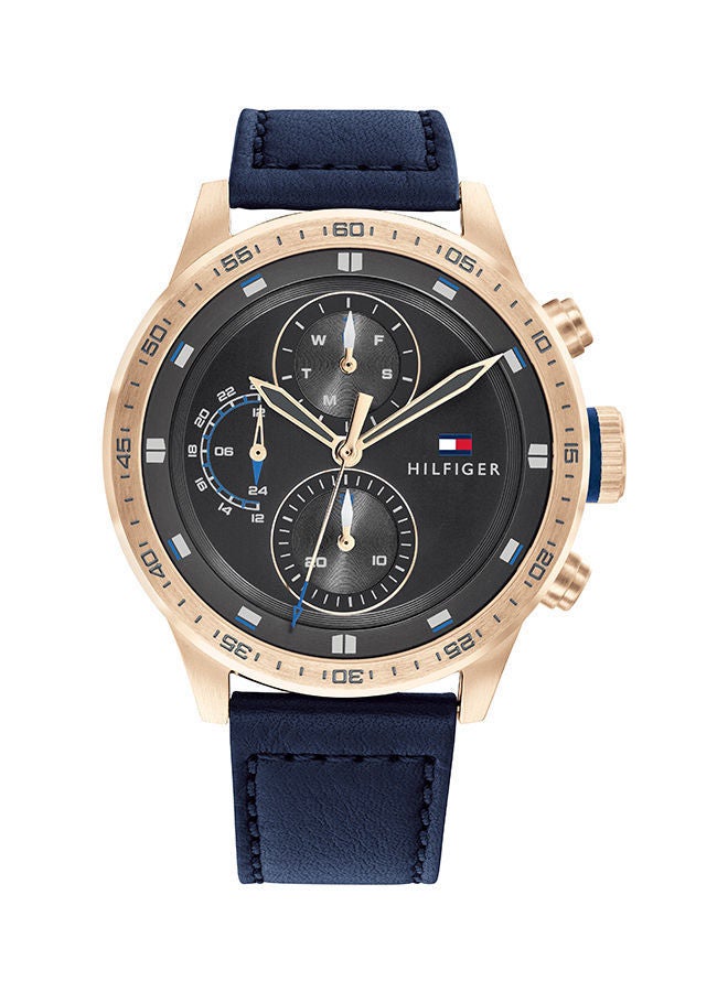 TOMMY HILFIGER Men's Leather Analog Watch-1791808 - Image 1