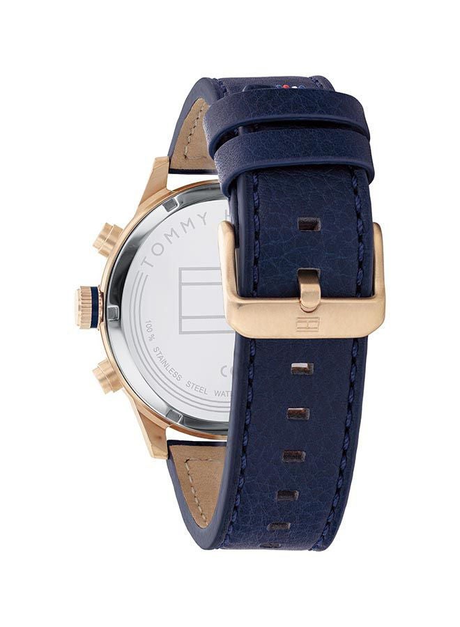 TOMMY HILFIGER Men's Leather Analog Watch-1791808 - Image 2