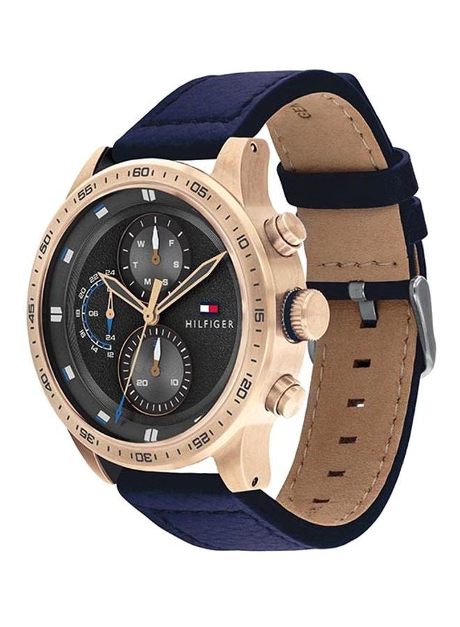 TOMMY HILFIGER Men's Leather Analog Watch-1791808 - Image 3