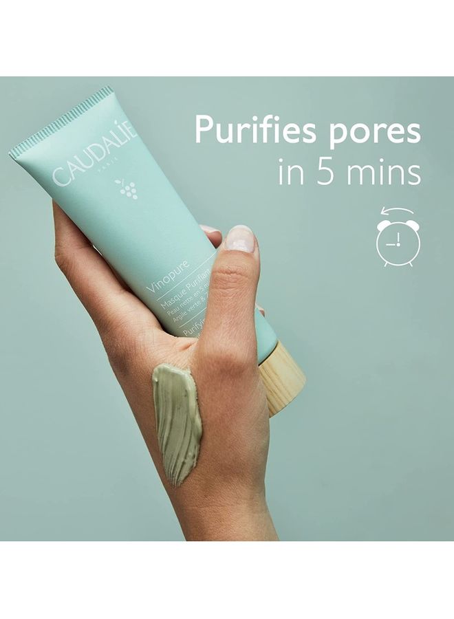 CAUDALIE Vinopure Purifying Mask 75ml  - Image 2