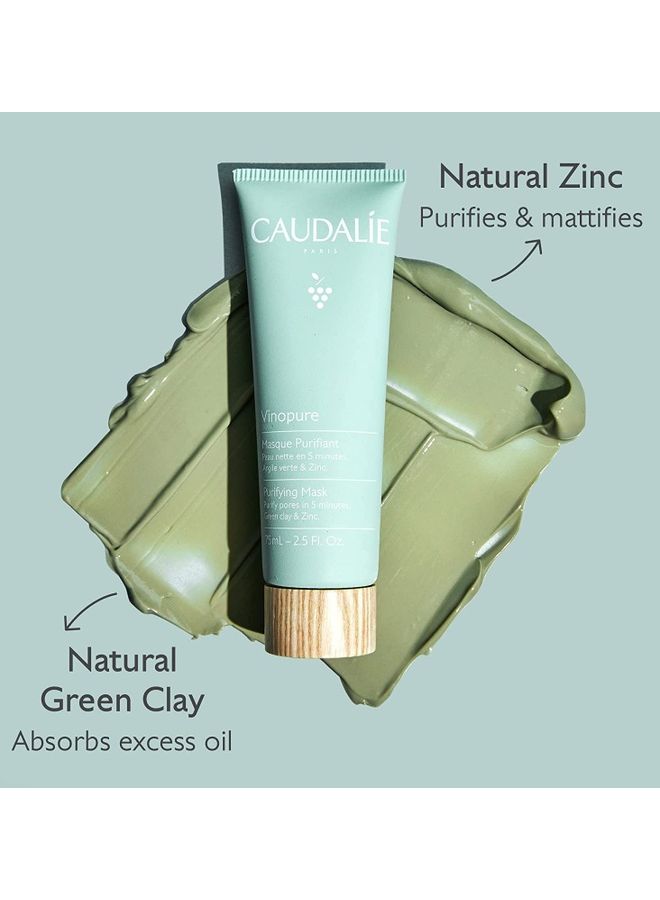 CAUDALIE Vinopure Purifying Mask 75ml  - Image 3