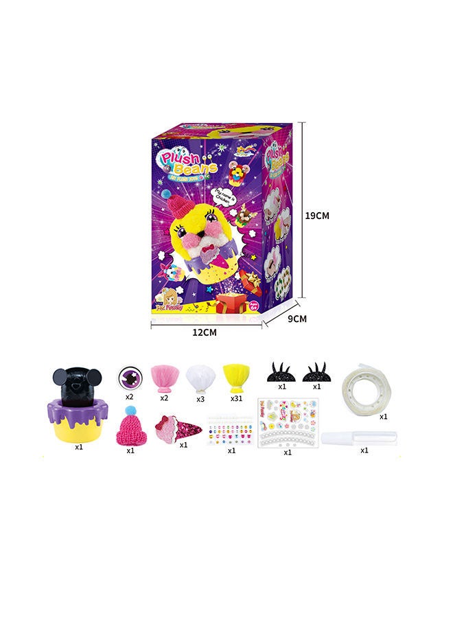 ZI DONG 49-Piece Plush Beans Diy Doll 12x19x9cm  - Image 2