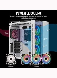 CORSAIR Crystal Series 680X RGB High Airflow Tempered Glass ATX Smart Case  - Image 4