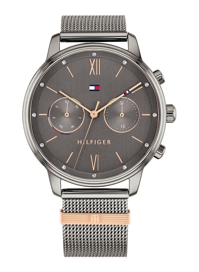 TOMMY HILFIGER Women's Blake Round Shape Stainless Steel Analog Wrist Watch 38 mm - Grey - 1782304  - Image 1