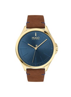 Men's Leather Analog Wrist Watch 1530134