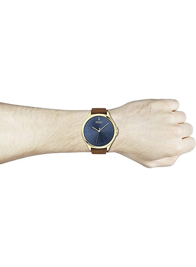 HUGO BOSS - Men's Leather Analog Wrist Watch 1530134 - Image 1