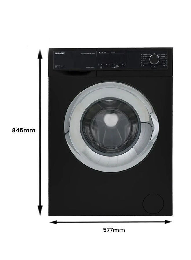 SHARP Washing Machine Fully Automatic 1440 W ES-FP710CXE-B Black  - Image 1