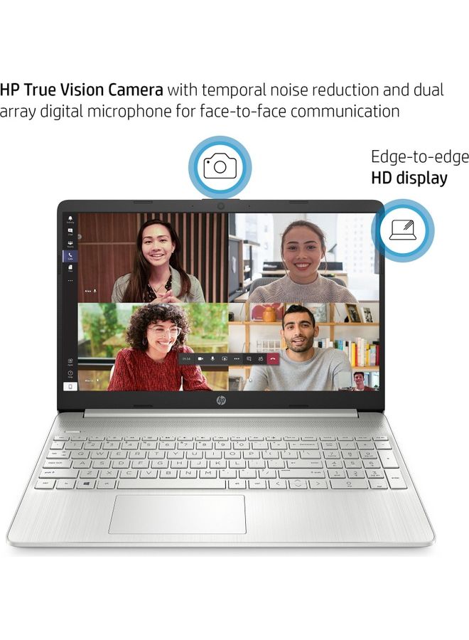 HP - 15-dy2791wm (Upgraded Version) Laptop With 15.6-Inch HD Display, Core i3-1115G4 Processor/8GB RAM/256GB SSD/Intel UHD Graphics/Windows 10 English/Arabic Silver - Image 1