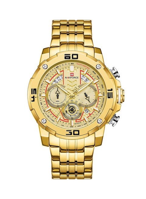 Men's Stainless Steel Chronograph Wrist Watch NF9175 G/G - 47 mm - Gold
