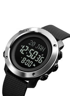 SKMEI Men's 1728 Waterproof Stainless Steel Prayer Islamic Azan Watch  - Image 2