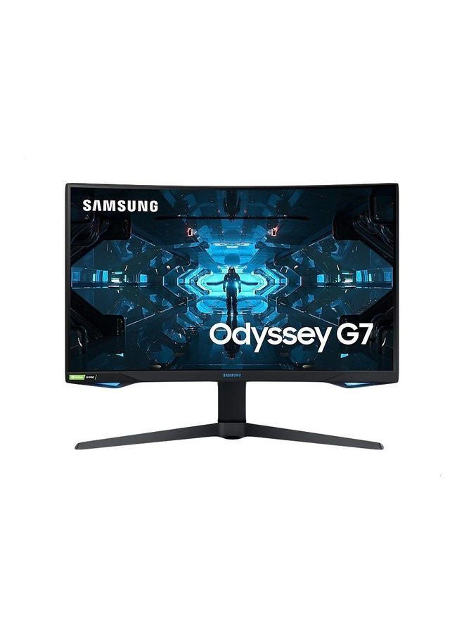 Samsung - 27-Inch Odyssey G7 QLED Curved Gaming Monitor 27inch Black - Image 1