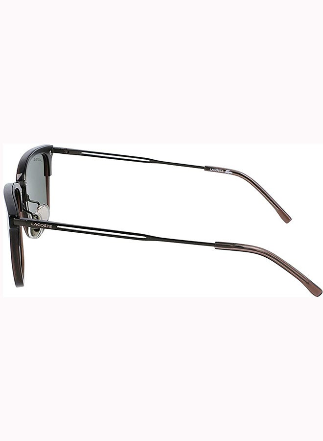 لاكوست نظارة شمسية بإطار كامل مستطيل الشكل من الزيلونايت - عدسات بمقاس: 54 مم للرجال - Image 3