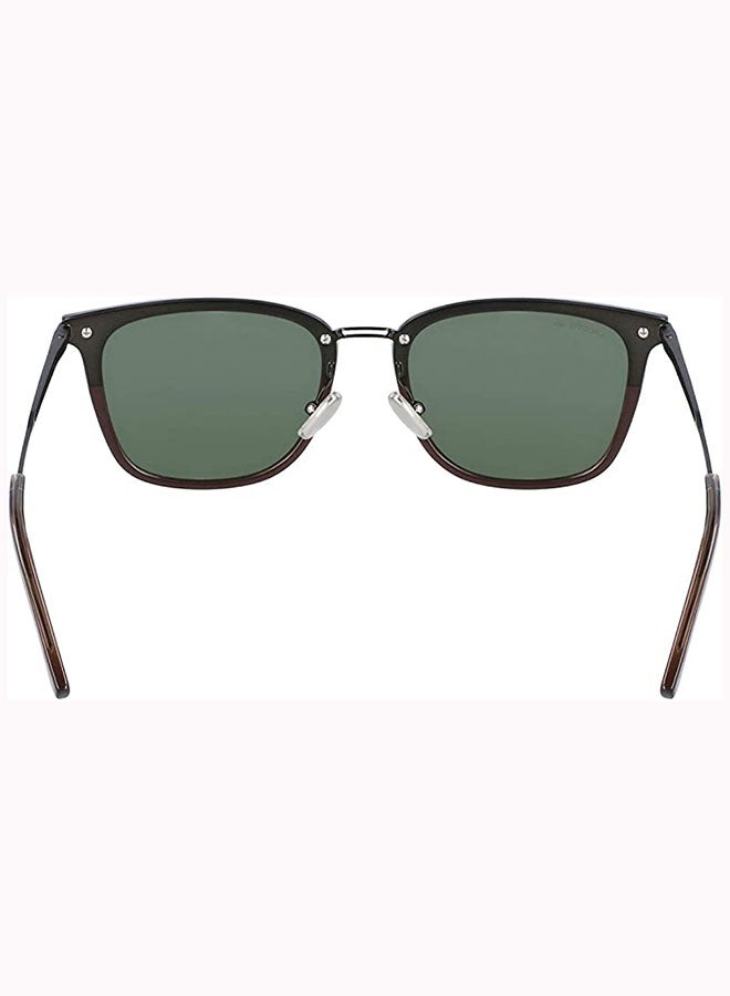 لاكوست نظارة شمسية بإطار كامل مستطيل الشكل من الزيلونايت - عدسات بمقاس: 54 مم للرجال - Image 4