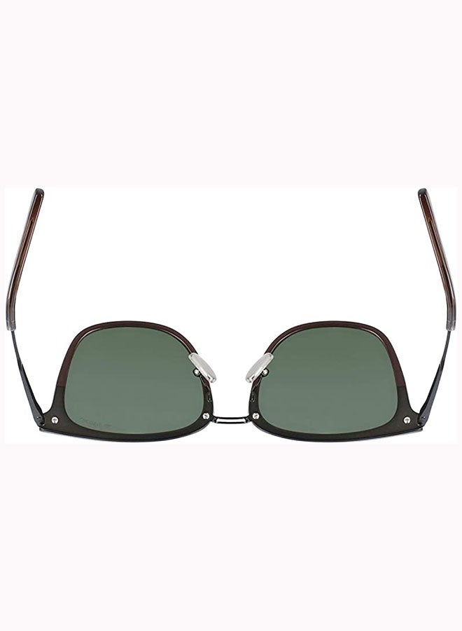 لاكوست نظارة شمسية بإطار كامل مستطيل الشكل من الزيلونايت - عدسات بمقاس: 54 مم للرجال - Image 5