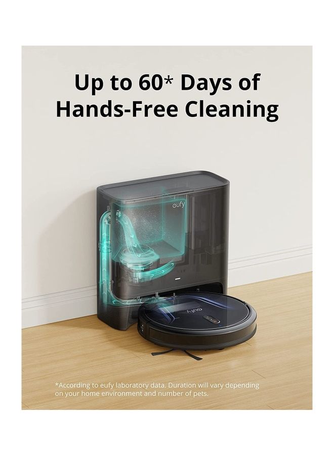 Clean by Anker, eufy Clean G40+, Robot Vacuum, Self-Emptying Robot Vacuum, 2,500Pa Suction Power, WiFi Connected, Planned Pathfinding, Ultra-Slim Design, Perfect for Daily Cleaning 3.2 L 1000 W T2272 Black