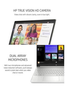 HP 15-dy2795wm (Upgraded Version) Laptop With 15.6-Inch FHD Display, Core i5-1135G7 Processor/16GB RAM/512GB SSD/Intel Iris Xe Graphics/Windows 11 English Silver  - Image 4