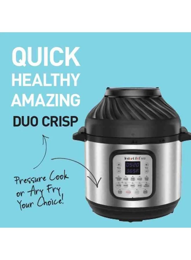 Instant Pot - Duo Crisp Air Fryer 11 In 1 Pressure Slow Cooker Steamer Sous Vide Machine Dehydrator With Grill Food Warmer & Baking Functions 8.0 L 1500.0 W 113-0042-01 Multicolour - Image 1
