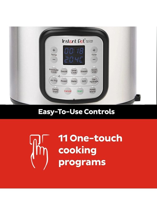 Instant Pot - Duo Crisp Air Fryer 11 In 1 Pressure Slow Cooker Steamer Sous Vide Machine Dehydrator With Grill Food Warmer & Baking Functions 8.0 L 1500.0 W 113-0042-01 Multicolour - Image 1